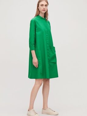 COS Oversized Shirt Dress with large pocket PTP 19.5